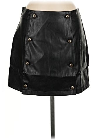 Kendall & Kylie Faux Leather Skirt (view 1)