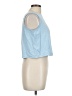 Anrabess Blue Sleeveless Blouse Size L - photo 4