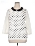 Elle Polka Dots White Pullover Sweater Size XL - photo 1