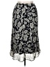 Unbranded 100% Polyester Paisley Silver Blue Casual Skirt Size 14 - photo 1