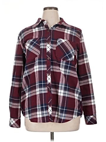 Natural Reflections Long Sleeve Button-Down Shirt (view 1)
