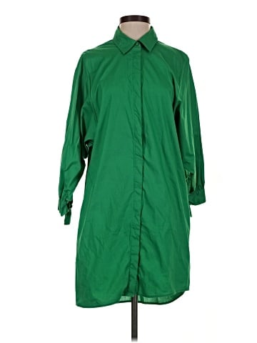 Scoop 3/4 Sleeve Button-Down Shirt (view 1)