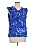 Hailey & Co. Blue Sleeveless Blouse Size L - photo 1