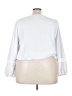 Lane Bryant 100% Polyester White 3/4 Sleeve Blouse Size 24 - photo 2