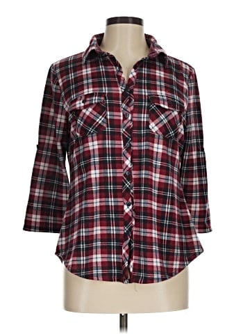 Eden & Olivia 3/4 Sleeve Button-Down Shirt (view 1)