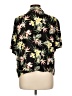 Unbranded 100% Polyester Tropical Black Short Sleeve Blouse Size L - photo 2