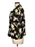 Unbranded 100% Polyester Tropical Black Short Sleeve Blouse Size L - photo 5
