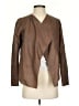 Vince. 100% Leather Solid Brown Blazer Size XS - photo 1