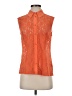 Equipment Orange Sleeveless Button-Down Shirt Size XS - photo 1