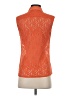Equipment Orange Sleeveless Button-Down Shirt Size XS - photo 2