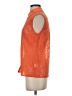 Equipment Orange Sleeveless Button-Down Shirt Size XS - photo 5