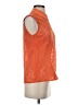 Equipment Orange Sleeveless Button-Down Shirt Size XS - photo 4