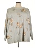 Torrid Floral Gray Pullover Sweater Size 3X Plus (3) - photo 1