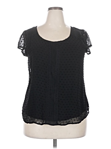 Lauren Conrad Short Sleeve Blouse (view 1)