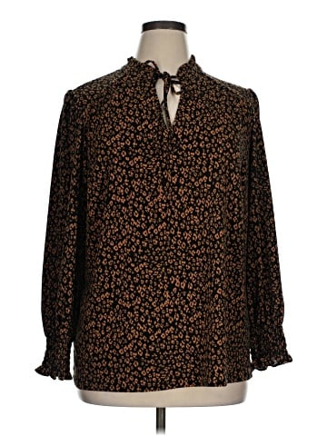 Adrianna Papell Long Sleeve Blouse (view 1)