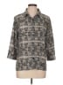 Laura Scott Gray 3/4 Sleeve Button-Down Shirt Size L (petite) - photo 1