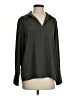 Pleione 100% Polyester Green Long Sleeve Blouse Size S - photo 1
