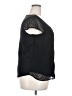 Lauren Conrad 100% Polyester Black Short Sleeve Blouse Size XXL - photo 4
