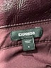 Express 100% Polyester Metallic Burgundy Jacket Size S - photo 6