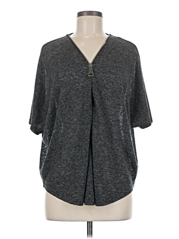 Joan Vass Short Sleeve Henley (view 1)