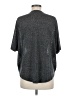 Joan Vass Tweed Gray Short Sleeve Henley Size M - photo 2