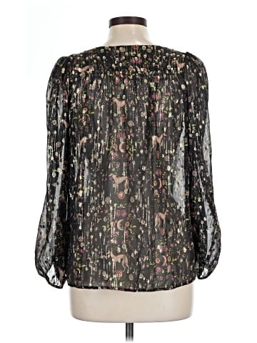 Sandro Long Sleeve Silk Top (view 2)