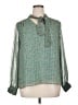 Pleione 100% Polyester Teal Long Sleeve Blouse Size XL - photo 1