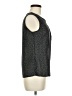 SM Wardrobe 100% Polyester Black Sleeveless Blouse Size M - photo 4