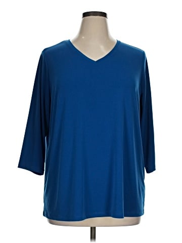 Susan Graver 3/4 Sleeve Top (view 1)