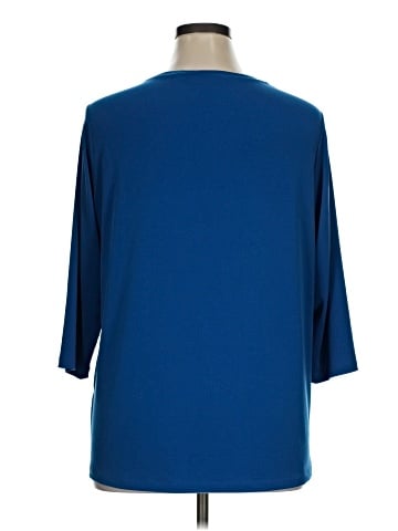 Susan Graver 3/4 Sleeve Top (view 2)