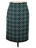 J.Crew 100% Polyester Print Green Formal Skirt Size 4 - photo 1