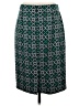 J.Crew 100% Polyester Print Green Formal Skirt Size 4 - photo 2