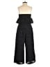 Topshop 100% Polyester Chevron-herringbone Black Jumpsuit Size 6 - photo 2