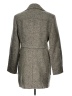Tory Burch Tweed Solid Gray Coat Size 10 - photo 2