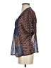 Xhilaration 100% Polyester Blue Short Sleeve Blouse Size S - photo 5