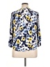 Ruby Rd. 100% Rayon Floral Blue 3/4 Sleeve Blouse Size XL - photo 2