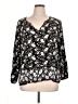 Old Navy Black 3/4 Sleeve Blouse Size XL - photo 1