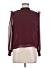 Vigoss 100% Polyester Burgundy Long Sleeve Blouse Size M - photo 1