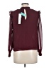 Vigoss 100% Polyester Burgundy Long Sleeve Blouse Size M - photo 2