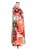 Chico's Print Orange Casual Dress Size Lg (2) - photo 4