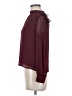 Vigoss 100% Polyester Burgundy Long Sleeve Blouse Size M - photo 5