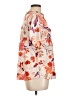 Perseption Concept Floral Orange Short Sleeve Blouse Size L - photo 5