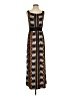 metaphor Graphic Brown Casual Dress Size S (petite) - photo 1