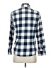 Assorted Brands Checkered-gingham Blue Long Sleeve Blouse Size S - photo 2