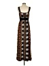 metaphor Graphic Brown Casual Dress Size S (petite) - photo 2