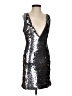 Bebe Metallic Silver Cocktail Dress Size XS - photo 1