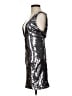 Bebe Metallic Silver Cocktail Dress Size XS - photo 5
