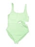 Roxy 100% Polyester Solid Green One Piece Swimsuit Size XL - photo 1