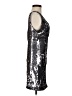 Bebe Metallic Silver Cocktail Dress Size XS - photo 4