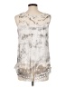 Tempo Paris Silver Sleeveless Top Size L - photo 2